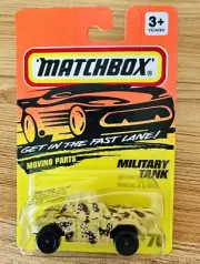 1994 Matchbox Super Fast #70 - Military Tank Desert Camo Army Camouflage Toy