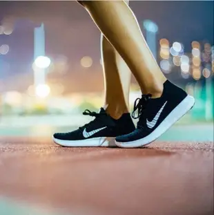 帝安諾 - Nike Wmns Free RN Flyknit 黑白 女 慢跑鞋 編織 輕量 831070-001