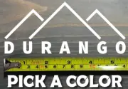 Durango Sticker Decal 5.5" Colorado Ski Mountain 14er Purgatory Telluride