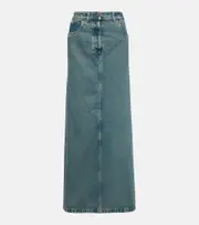 [Prada] Prada Denim maxi skirt AU 6 blue