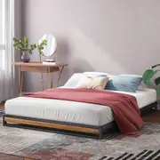 Zinus Low Metal and Solid Wood Bed Base 15cm