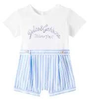 [Dolce & Gabbana Kids] Dolce & Gabbana Kids Baby cotton playsuit M 12-18 multicoloured