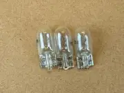 3 New Warm White 12V 5W Incandescent Wedge Lamp Light Bulbs