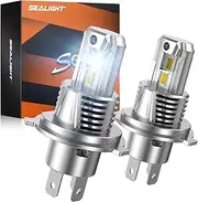 SEALIGHT H4 Fog lights, 1:1 Size, Super Bright Cool White Fog Light Bulbs for Car Powersports ATV/UTV, Pack of 2