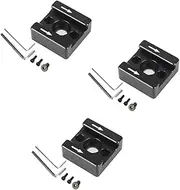 zaqwsx 3 Sets Camera Cold Shoe Mount Aluminum Adapter Bracket Hot Shoe with 1/4 Adapter for Camera Cage Flash Shoe Mount