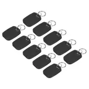 12Pcs IC Card M1 Key Fobs RFID Proximity 13.56MHz Read Only Smart Tag Black