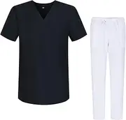 [MISEMIYA] Uniforms Unisex Scrub Set – Medical Uniform with Scrub Top and Pants - Ref.G713-6802