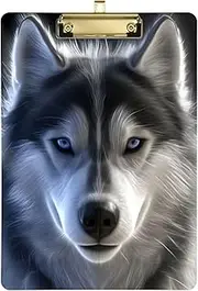 Alaskan Malamute Grey clipboard 12 x 18 Standard Hole for Classroom Supplies for Teachers Elementary Tabla para escribir con Clip Size 9 x 12