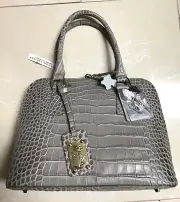 Valentina Made In Italy Bugatti Dome Leather Satchel Handbags