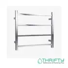 Linsol Spirit 4 Bar Heated Towel Rail Chrome