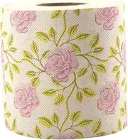 FRCOLOR 1 Roll Printed Toilet Paper Floral Patterned Toilet Paper Bathroom Bathroom Decor Napkin Holder Decorate Commercial Tear Flowery Flower Print Napkins Funny Tissues Gel Pulp