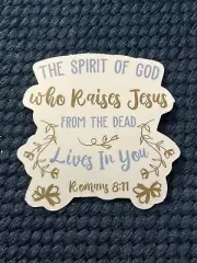 The Spirit Of God Sticker - Faith Bible Verse Decal Hydroflask Laptop
