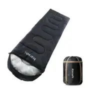 Camping Sleeping Bag- 4 Seasons for Adults, Light, Warm, Extra-Large with Com...