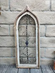 Set of 2, Pointy Mettito Farmhouse Arch - Shabby Chic, Distressed CHOOSE Size
