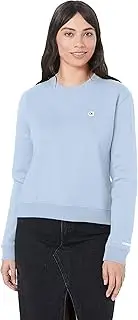 [Calvin Klein] Jeans Women's Boxy Crew Neck Sweater, Skyway, S