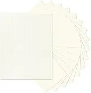 Cream Textured Cardstock Linen Paper 8.5 x 11, Goefun Ivory Cardstock Wedding Invitation Cards 80 lb Linen Paper for Printing, Invitations, Arts & Crafts and Business Cards, 100 Pack