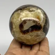 1.06 lbs, 2.8" (70mm), Natural Septarian Sphere Crystal Gemstone Ball, B37538