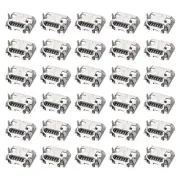100pack Micro USB Female Socket Connector 5 Pin Jack Sockets 180 Degree 1A 30V