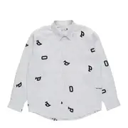 [Pop Trading Company] Letters Striped Pop Shirt