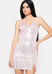 The Talented Friend Sparkly Mini Dress