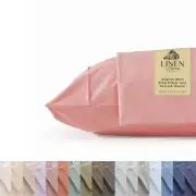 100% Cotton Percale Pillowcases King Size, English Rose, 2 Pieces of Pillow C...