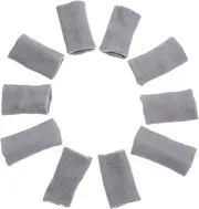 BESPORTBLE 10pcs Finger Protectors for Basketball Multi-function Hand Sleeves for Sports Elastic and Moisture-wicking for Gym and Playground Use