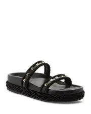 Valentino Garavani Women's Embellished Espadrille Slide Sandals
