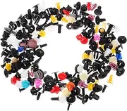 EXAOMBLE 200pcs Car Retainer Clips Heavy Duty Plastic Fasteners for Door Trim Bumper Side Skirt Radiator Shield Multi Purpose Automotive Replacement Clips