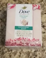 Dove Holiday Treats Beauty Bar Soap Peppermint Bark- 2 count