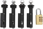 4Pcs Mounting Pins for Recovery Boards, High Safety Theftproof Lockable Safe Mount Pins Set with Password Lock, Compatible with MaxTrax MKII LITE and Mini Recovery Boards
