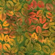 Island Batik - Earthly Greens - Mint Basil Leaves - Green Turtle, Fabric BTY