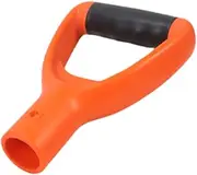JISADER D Grip Handle for Spade Replacement Parts for Digging and Raking Tools, Orange Black, as described