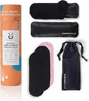 Hot & Cold Reusable Perineal Ice Pack with 4 Washable Cotton Sleeves & Carry Bag for Postpartum Perineal Pain, Hemorrhoids, C-Section Scar, Breastfeeding, Post-Waxing Hair Removal & More