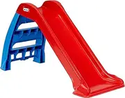 LITTLE TIKES First Slide Toddler Slide, Easy Set Up Playset for Indoor Outdoor Backyard, Easy to Store, Safe Toy for Toddler, Slip and Slide for Kids (Red/Blue)