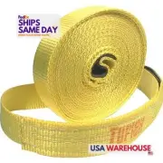 Tuflex 27-30, One Yellow Nylon 3In X 30' Tow Strap High Performance & Racing Par
