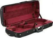 Bobelock B1015 Double 4/4 Violin Case - Black with Wine Interior