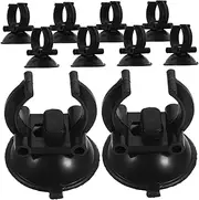 Sosoport 10pcs Aquarium Water Clamps Aquarium Heater Clips Air Hose Tubes Holder Clamps Suction Clips Aquarium Suction Cups Fish Tank Clip Hose Holder Water Tubing Clip Black Abs