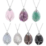Hand-Making Pendant Necklace Simple Water Drop Shaped Pendant Party Jewelry