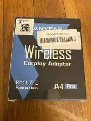 Anyfar Wireless CarPlay Adapter for iPhone - Auto-Connect - A4 Pro Dual-core 5G