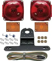 RV Designer L990, Rear Trailer Light Kit, Under 80″ Complete Kit, 4.75″X4.50″, Red + White + Amber