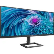 Philips 346E2LAE 34" Class UW-QHD LCD Monitor - 21:9 - Textured Black - 34" Viewable - Vertical Alignment (VA)