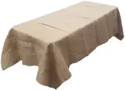 5 Lot 60"×126" Burlap Tablecloths Seamless Rectangle 100% Fine Natural Jute