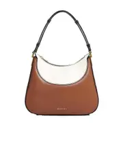 Marni Milano Logo Printed Colour-Block Small Shoulder Bag One size Brown