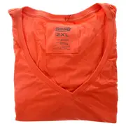 Bamboo V-Neck Tee - Sunkissed Coral by Cariloha for Women - 1 Pc T-Shirt (2XL)