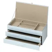 Gabriella Duck Egg BlueLarge Jewellery Box Glass