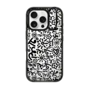 iPhone 16 Pro Impact Ring Stand Case MagSafe Compatible GRAFFITI WHITE BY ROMERO BRITTO