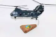 HC-16 Bullfrogs (1984) CH-46 Model, 1/38 (14") Scale, Mahogany, Phrog, Navy