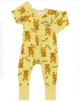 Bonds Wiggles WAGS THE DOG Wondersuit Zippy Size 0 Limited Edition Yellow