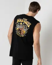 [The Mad Hueys] The Mad Hueys Men's Lovin Every Minute Muscle Tank Top in Black Size Medium M Black