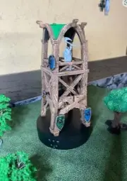 UNPAINT Viking Village Watch Tower 28mm Scale D&D DND Terrain Tabletop Mini RFI